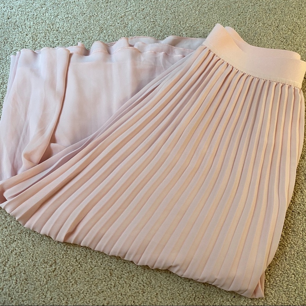 j crew pleated midi skirt